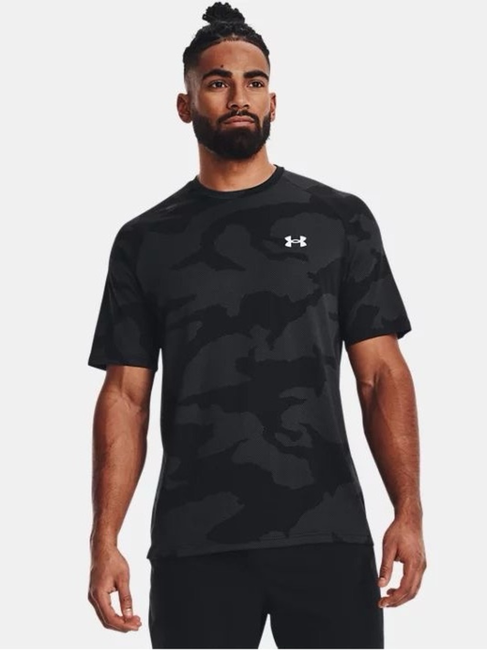 NWT Under Armour Men’s Black Camo Short Sleeve Performance Tee Size XL